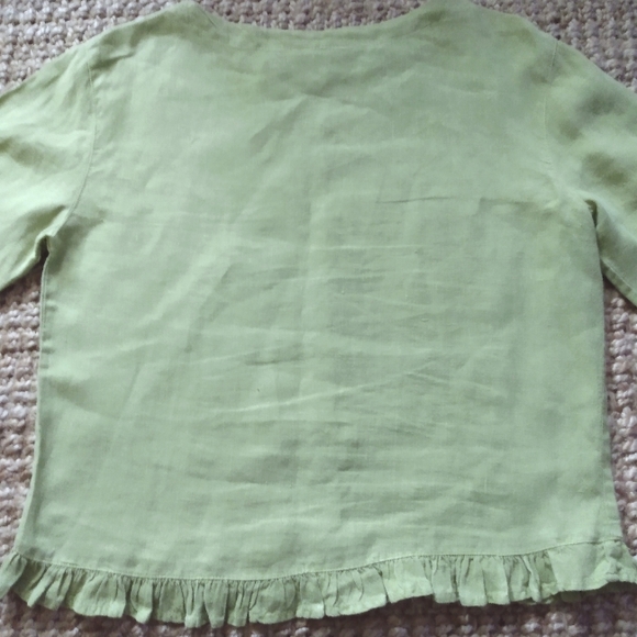 Lagenlook Click by Color Me Cotton Linen Top - Picture 3 of 7